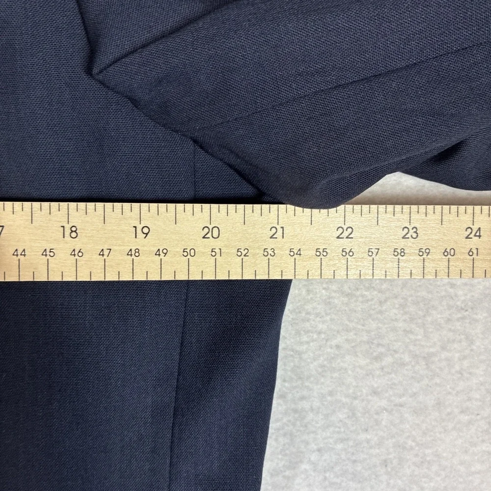 J. Crew Ludlow Tollegno 1900 Wool Navy Blue Semi Structured Blazer 42R Preppy